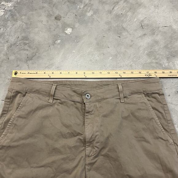 AG Adriano Goldschmied 36x30 Tan Khaki Lux Khaki Tailored Trouser Chino Pants - Picture 4 of 8
